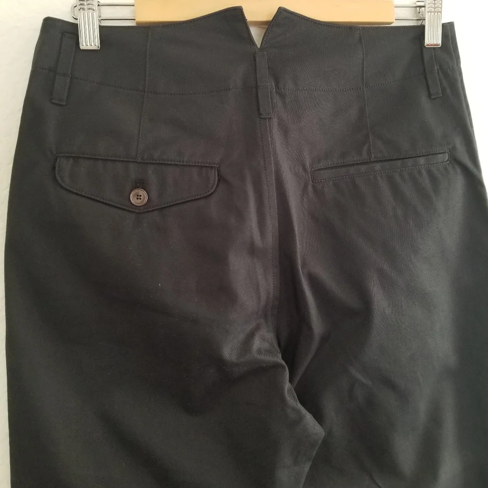 Golden Goose High Rise Tapered Leg Chino Pants Size S Small Black - Picture 4 of 11